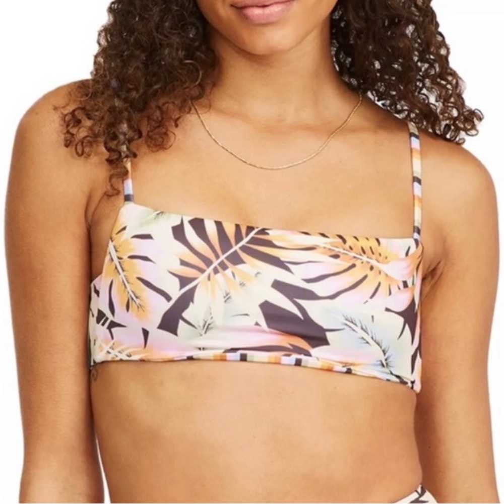 NWT Billabong Postcards From Paradise Reversible bralette bikini top - L
